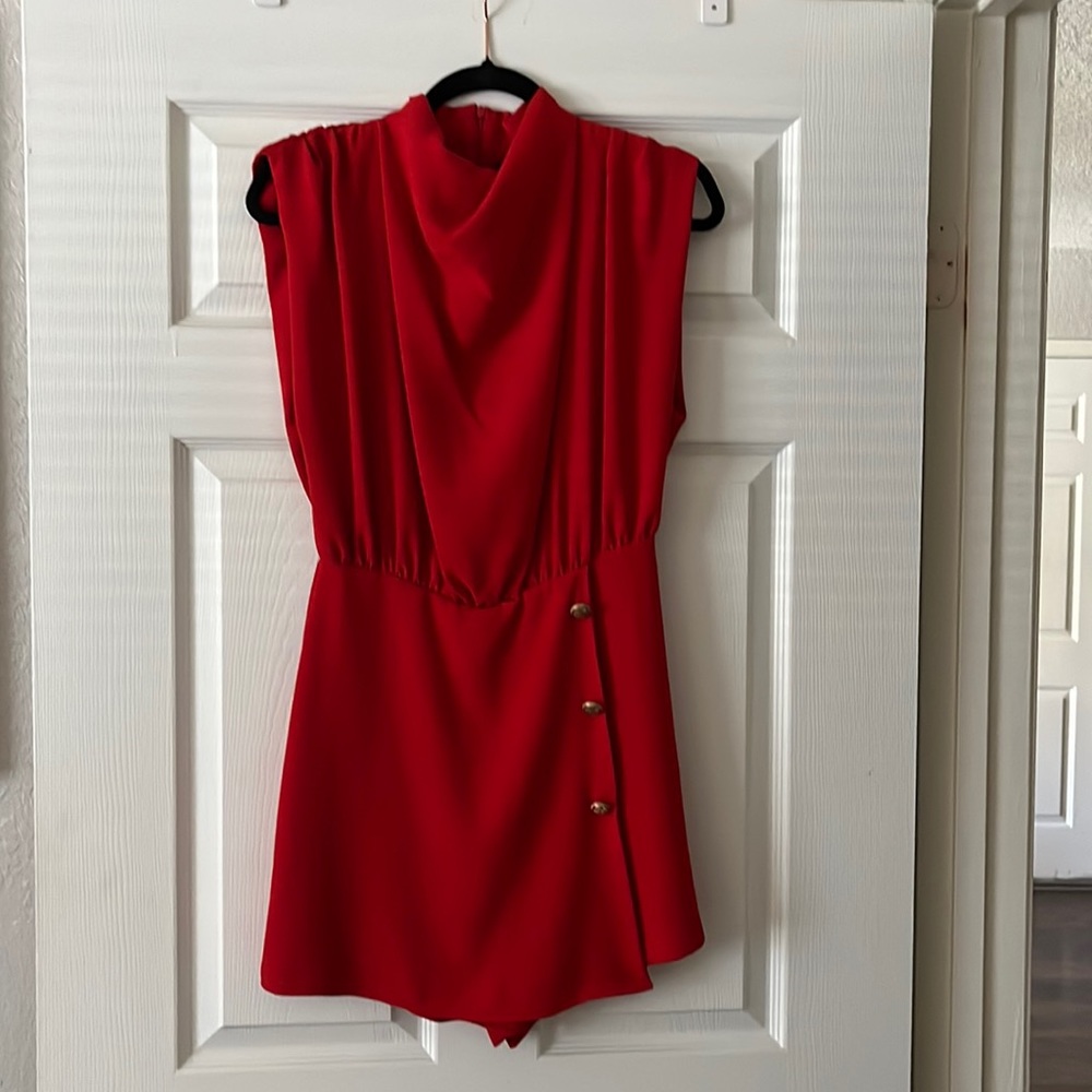 Red ZARA romper NWT sz Medium